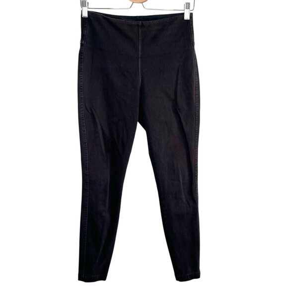 Lysse Womens Black High-Waisted Stretch Pull On Denim Knit Legging Size M - Picture 1 of 11